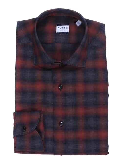 Camicia a quadri in flanella leggera melange XACUS | 558ML31346002
