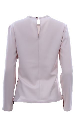 T-shirt girocollo con zip ALYSI | 159264A9247BURRO