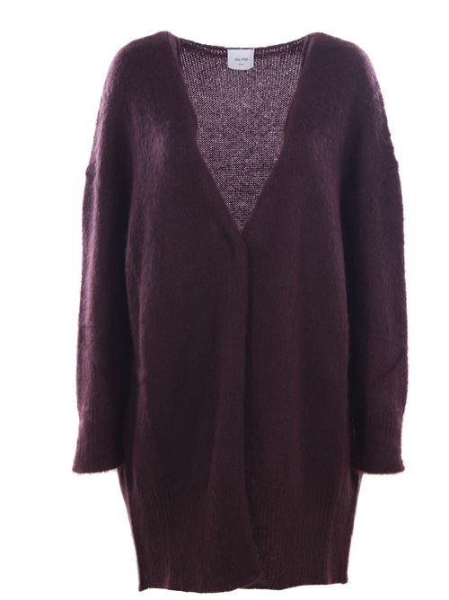 Cardigan lungo senza bottoni ALYSI | 259430A9054MELOGRANO