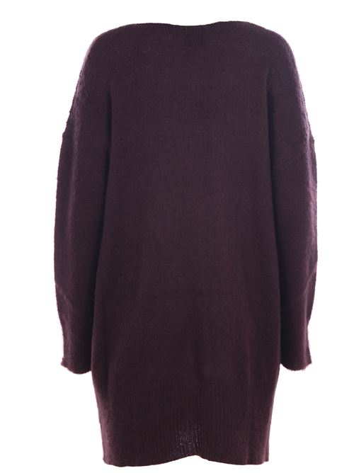 Cardigan lungo senza bottoni ALYSI | 259430A9054MELOGRANO