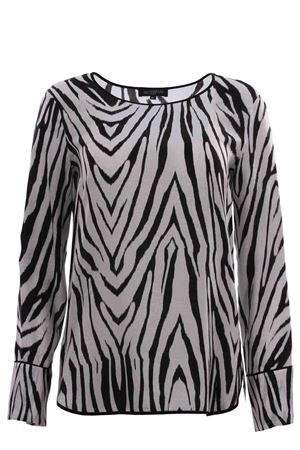 Casacca girocollo a stampa animalier ANTONELLI | CLEVELANDB1598T717AC029
