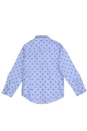 Camicia logata in cotone FAY | 5N5030NB650602BL