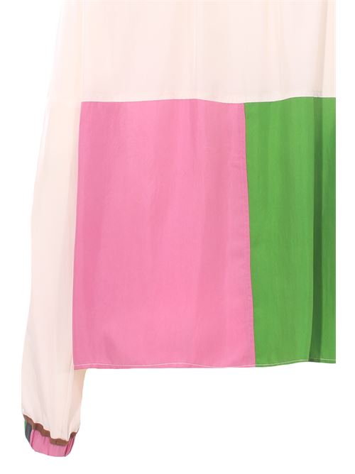 Blusa in seta con coulisse ALYSI | 152213A2059CAMIX