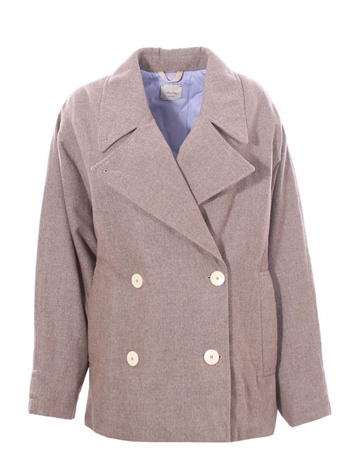 Cappotto doppiopetto imbottito ALYSI | 152929A2210ARGILLA