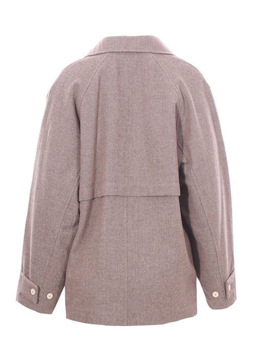 Cappotto doppiopetto imbottito ALYSI | 152929A2210ARGILLA
