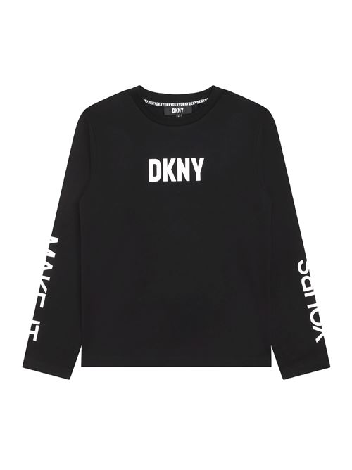 t-shirt girocollo logo DKNY | D5500709B