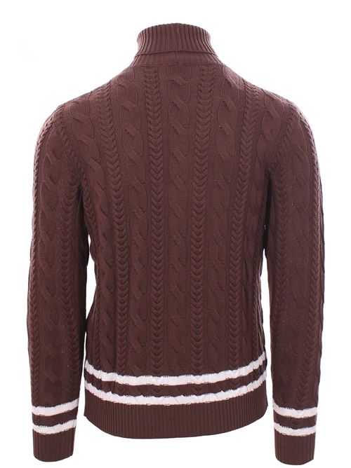 collo alto treccia bicolor ton sur ton ELEVENTY | H76MAGH52MAG0H0312500