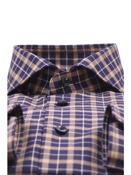 camicia a quadri in twill di cotone XACUS | 51354ML52002