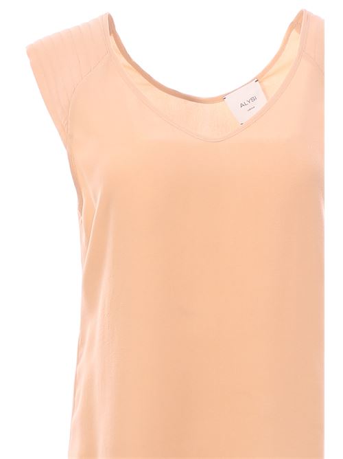 Blusa georgette collo a v ALYSI | 104224P4025SKIN