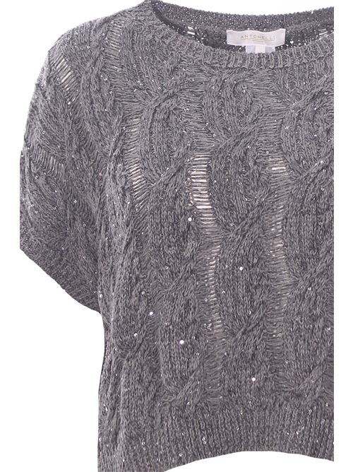 Girocollo in lino cotone e viscosa ANTONELLI | NEBBIOLO41215LT41599CB4