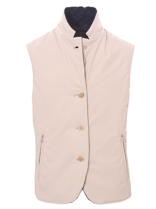 gilet reversibile in lino e cotone ELEVENTY | I75GILE02-TES0I21911-02