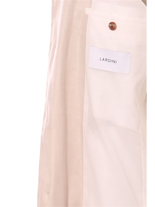 giacca camicia over in misto lino LARDINI | EQANSELEQSK62422120