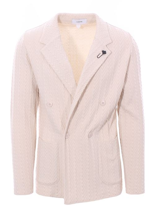 giacca maglia in cotone armaturato LARDINI | EQLJM87EQ62001120