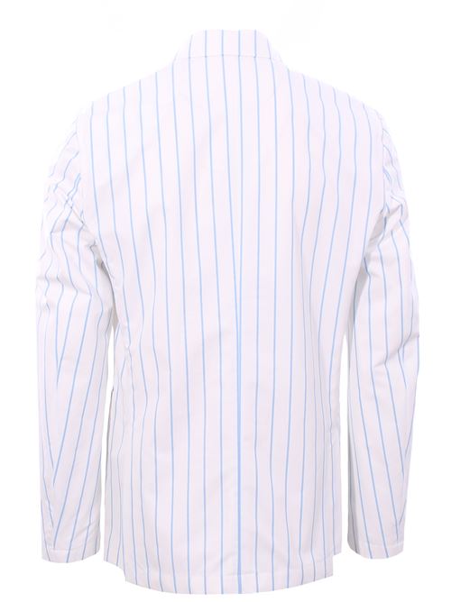 giacca camicia in cotone a righe LARDINI | EQSANDEQC1843100CE