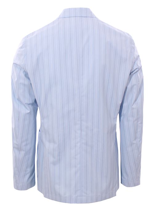 giacca camicia in cotone a righe LARDINI | EQSANDEQC1843810BC