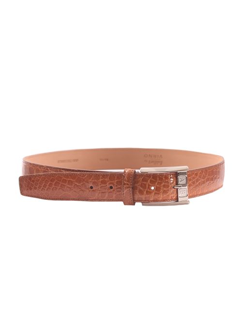 cintura in fianco di coccodrillo personalizzabile con iniziali SADDLER'S | COCCODRILLO04