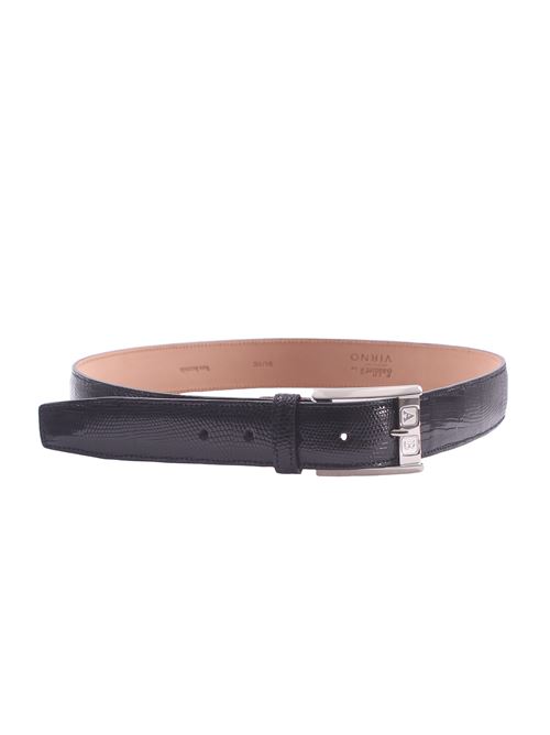 cintura in lucertola personalizzabile con iniziali SADDLER'S | LIZARD01