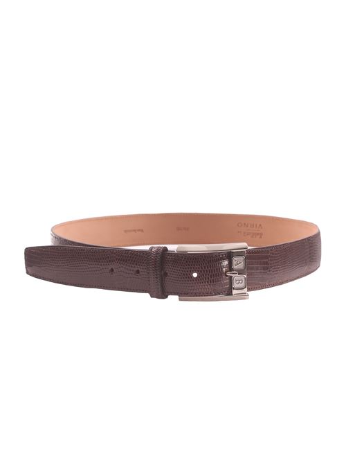 cintura in lucertola personalizzabile con iniziali SADDLER'S | LIZARD02