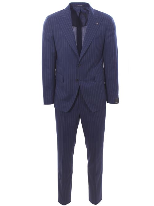 abito vesuvio gessato in tela di lana super 130's TAGLIATORE | 2SVS26B11060058B3050