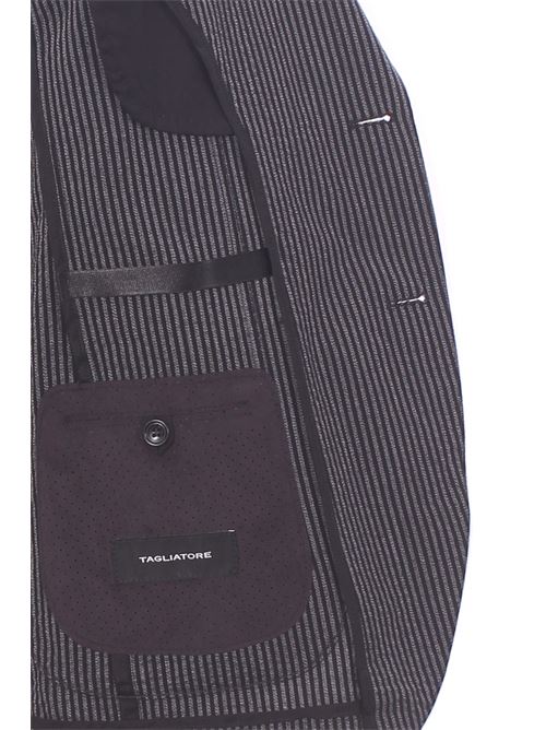 abito derrick a righe in cotone TAGLIATORE | A-DERRICK26K14-340165EN890