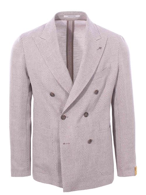 giacca darrel in lino e cotone spigato TAGLIATORE | G-DARREL20K770155EC979