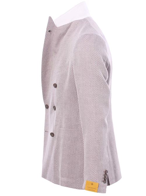 giacca darrel in lino e cotone spigato TAGLIATORE | G-DARREL20K770155EC979