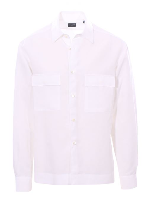 camicia over in tencel e shantung di lino XACUS | 61130ML11001