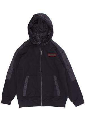 Felpa full zip bimaterica DONDUP | DMFE58FE147YD021N007
