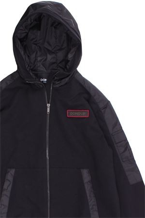 Felpa full zip bimaterica DONDUP | DMFE58FE147YD021N007