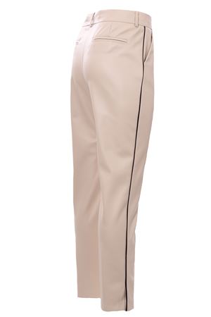 Pantaloni in ecopelle con piping laterale NUDE | 110301601