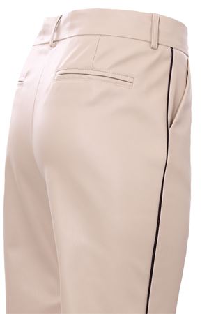 Pantaloni in ecopelle con piping laterale NUDE | 110301601