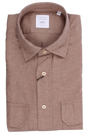 Camicia over in flanella di cotone tinto filo XACUS | 91150ML43407