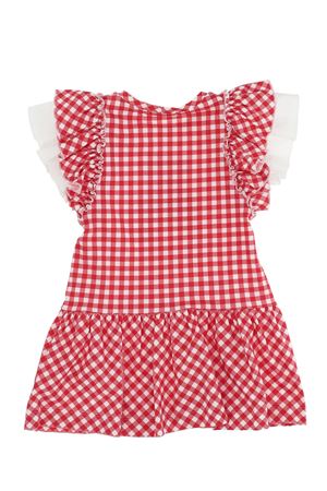 Abito con rouches in cotone stretch MONNALISA | 11990896010144