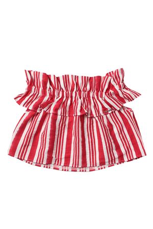 Top rigato con rouches TWINSET | 221GJ212406719