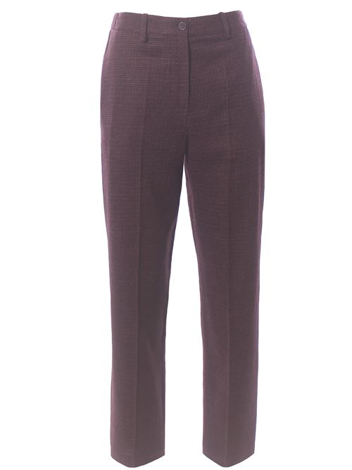 Pantalone micro check in lana ALYSI | 165123A5048UVA