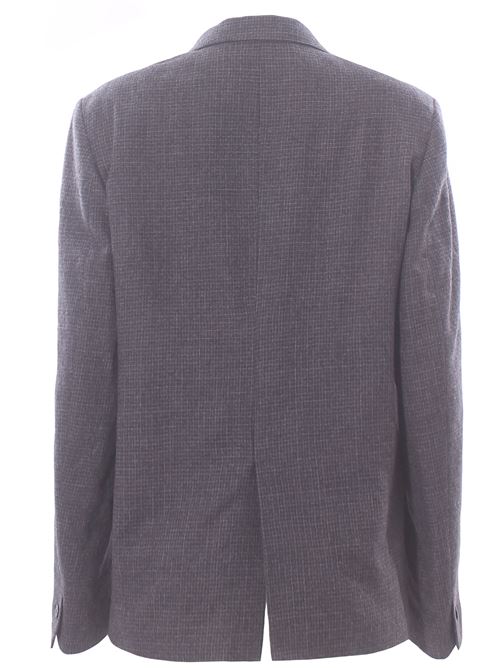 Giacca monopetto micro check in lana ALYSI | 165804A5048ANTRACITE