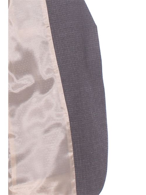 Giacca monopetto micro check in lana ALYSI | 165804A5048ANTRACITE