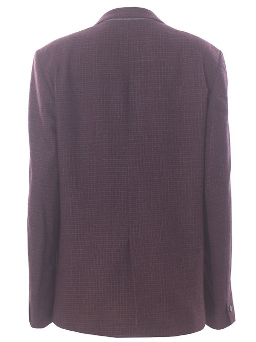 Giacca monopetto micro check in lana ALYSI | 165804A5048UVA