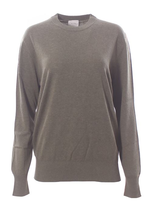Girocollo in lana e cotone ALYSI | 265408A5038MILITARE