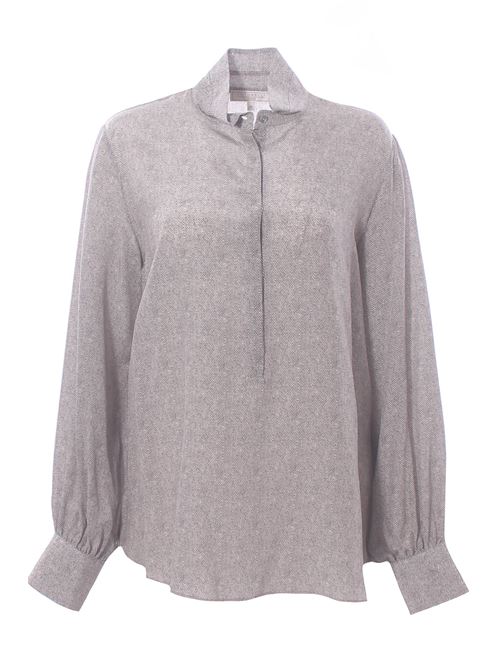 Blusa polo in seta stampata ANTONELLI | CASSATAP1328T242CC919