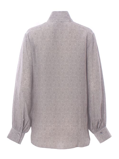 Blusa polo in seta stampata ANTONELLI | CASSATAP1328T242CC919