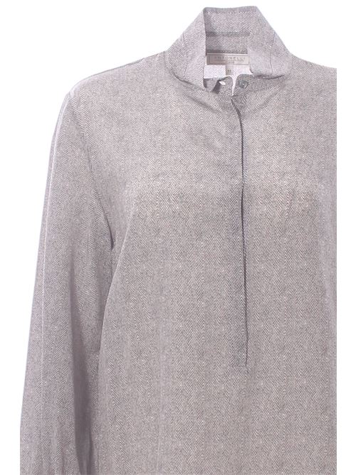 Blusa polo in seta stampata ANTONELLI | CASSATAP1328T242CC919