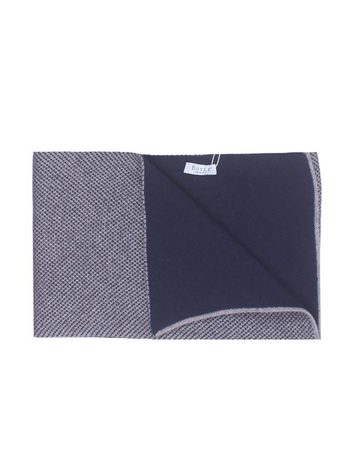 sciarpa virgola in maglia di cashmere BOYLE | 155VGRIS1-NOTTURNO
