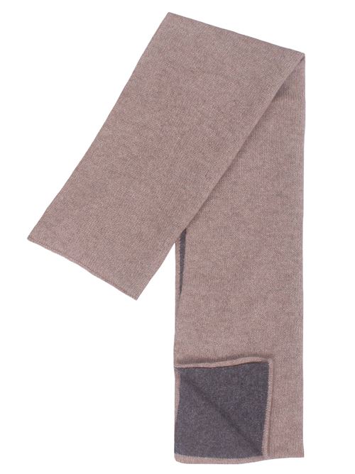 scaldacollo bicolor in cashmere BOYLE | 98BBROWN-GRIS2