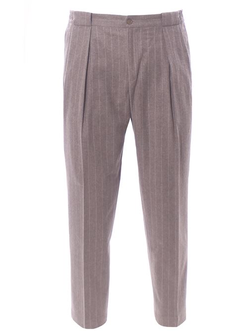 pantalone carrot gessato BRIGLIA | PORTOBELLOS-13043