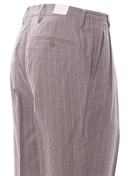 pantalone carrot gessato BRIGLIA | PORTOBELLOS-13043