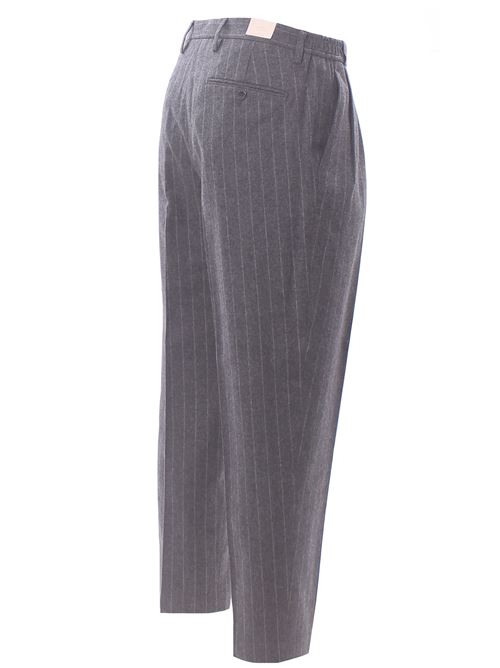pantalone carrot gessato BRIGLIA | PORTOBELLOS-13070