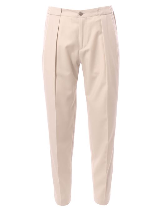 Pantalone in lana e cashmere con pinces BRIGLIA | PORTOBELLOW40012300103