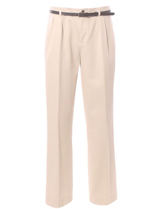 Pantaloni in denim di cotone con cintura BRIGLIA | VILLENEUVEGW40012100130