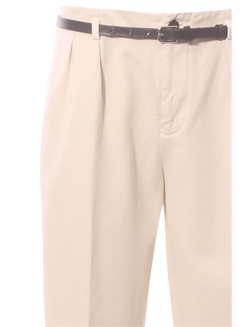 Pantaloni in denim di cotone con cintura BRIGLIA | VILLENEUVEGW40012100130